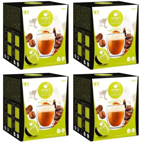 Café Cappuccino 4 cajas 64 cápsulas Origen Sensations