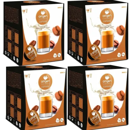 Café Cortado 4 cajas 64 cápsulas Origen Sensations