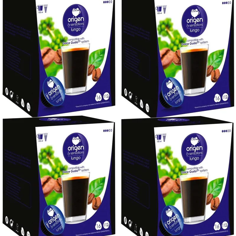 Café Lungo 4 cajas 64 cápsulas Origen&Sensations