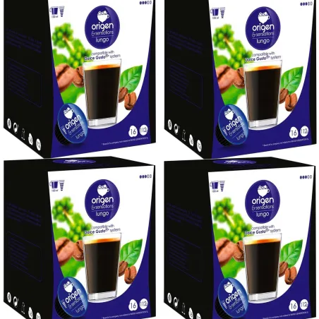 Café Lungo 4 cajas 64 cápsulas Origen&Sensations