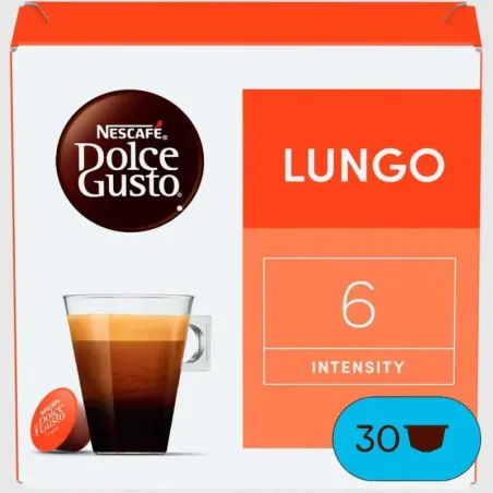 Nescafé Dolce Gusto Lungo 30 cápsulas originales – Café equilibrado