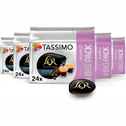 Espresso Fortissimo Familiar 5 cajas con 24 cápsulas| L'OR Tassimo
