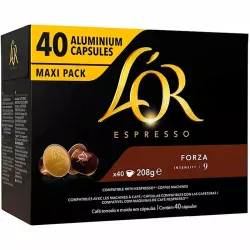 L'or  40 Cápsulas Maxi Pack Forza  compatibles Nespresso Intensidad 9