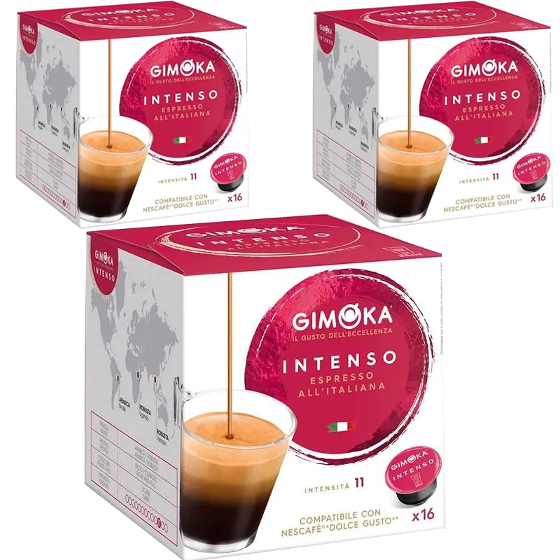 Café Espresso Intenso Gimoka Dolce Gusto Pack 48 cápsulas