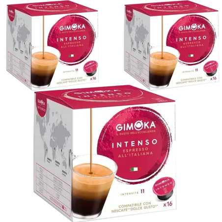 Café Espresso Intenso Gimoka Dolce Gusto Pack 48 cápsulas