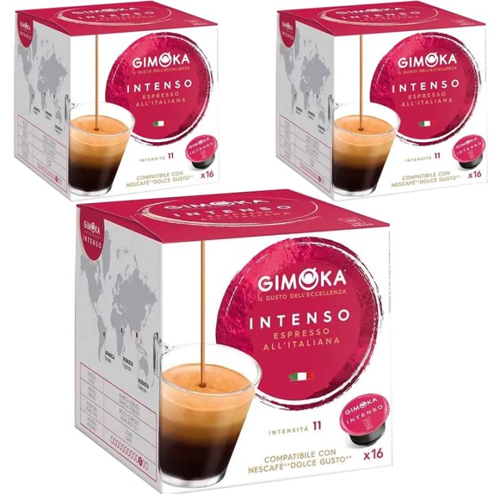 Café Espresso Intenso 48 cápsulas Gimoka Dolce Gusto