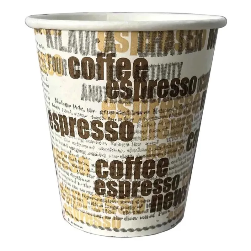 50 Vasos de papel  de un solo uso 4 onzas - 120ml