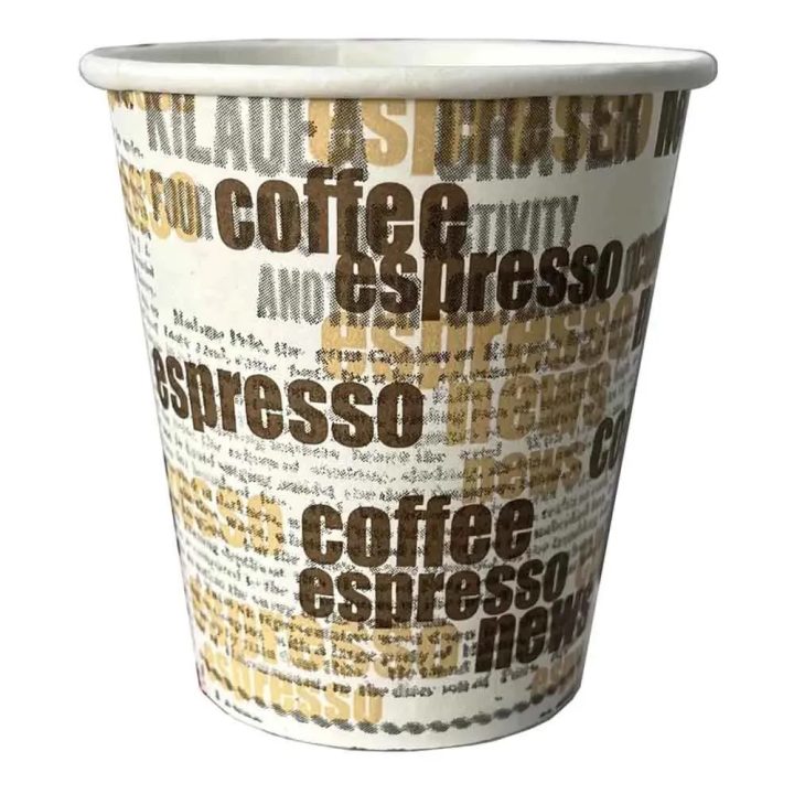 50 Vasos de papel de un solo uso 4 onzas - 120ml