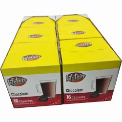Chocolate Kfetea 6 cajas de 16 capsulas compatibles Dolce Gusto