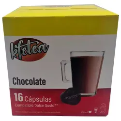 Chocolate compatibles con Dolce Gusto Kfetea 16 cápsulas 16 servicios