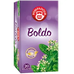 Boldo Pompadour 20 infusiones diureticas y antioxidantes