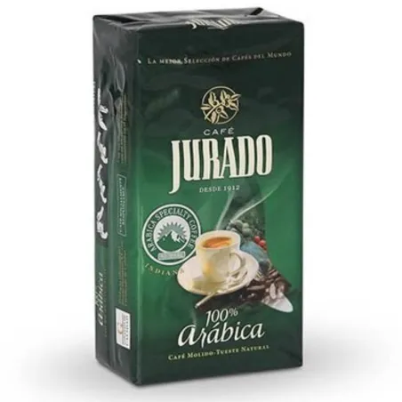 Arábica Café molido Jurado, Cafés del mundo. 250 gr.