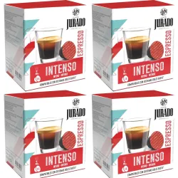 4 cajas Intenso de Café Jurado para Dolce Gusto 16 cápsulas