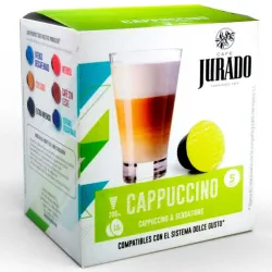 Cappuccino Café Jurado 16 Cápsulas Compatibles Con Dolce Gusto