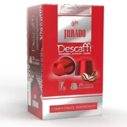 Descafeinado Café Jurado, 20 cápsulas aluminio para Nespresso