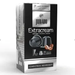 Extracream Café Jurado, 20 cápsulas aluminio para Nespresso