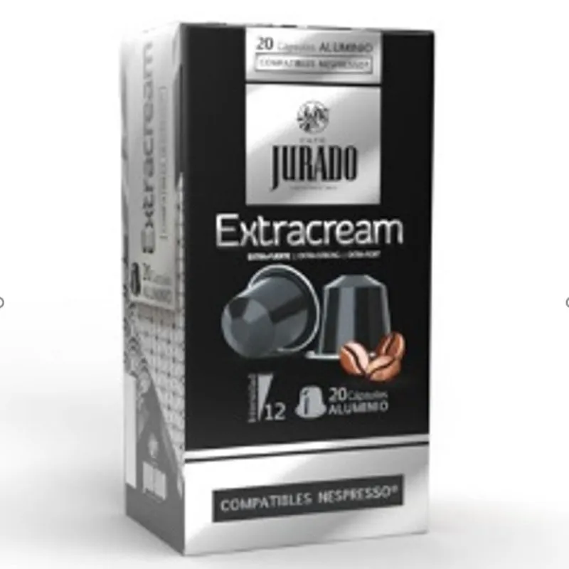 Extracream Café Jurado, 20 cápsulas aluminio para Nespresso