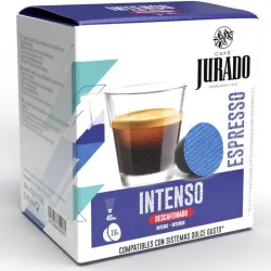 Intenso Descafeinado, 16 cápsulas café Jurado para  Dolce Gusto