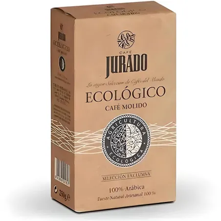 Natural Ecológico Café molido Jurado Cafés del mundo. 250 gr. 8410894001823