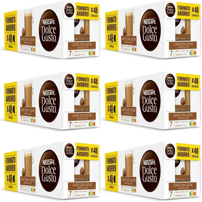 Café con Leche 18 cajas, 288 cápsulas | Nescafé Dolce Gusto