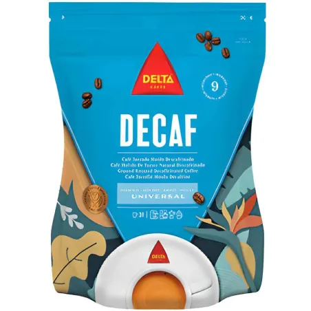 Café molido Descafeinado 220 gramos Delta Cafés