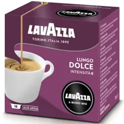 Lavazza A Modo Mio Lungo Dolce una caja de 36 Cápsulas