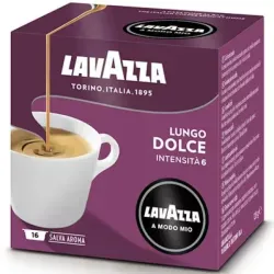 Lavazza A Modo Mio Lungo Dolce una caja de 36 Cápsulas