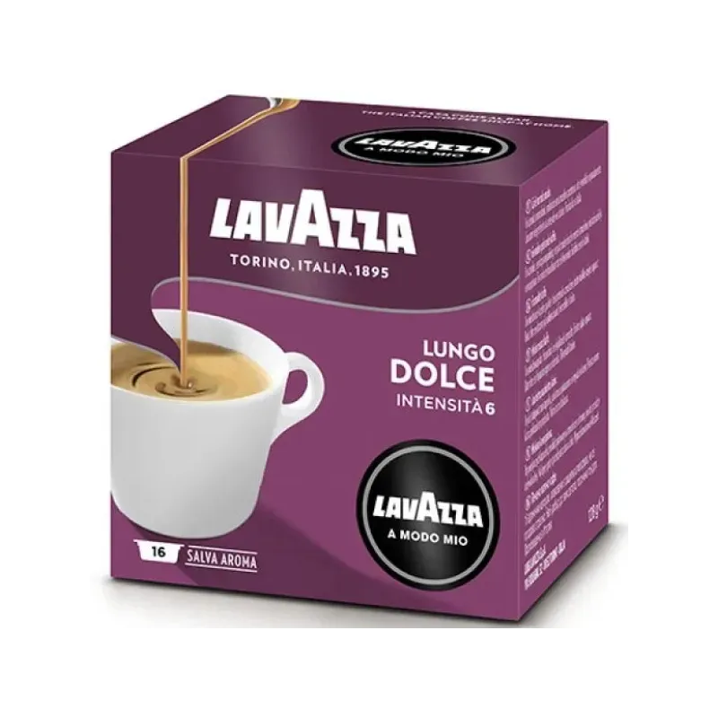 Lavazza A Modo Mio Lungo Dolce una caja de 36 Cápsulas