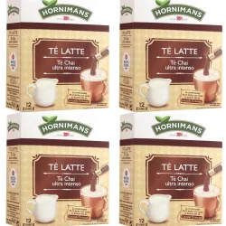 4 cajas de Te Latte Chai ultra intenso soluble , 12 sobres Hornimans 8410091066076