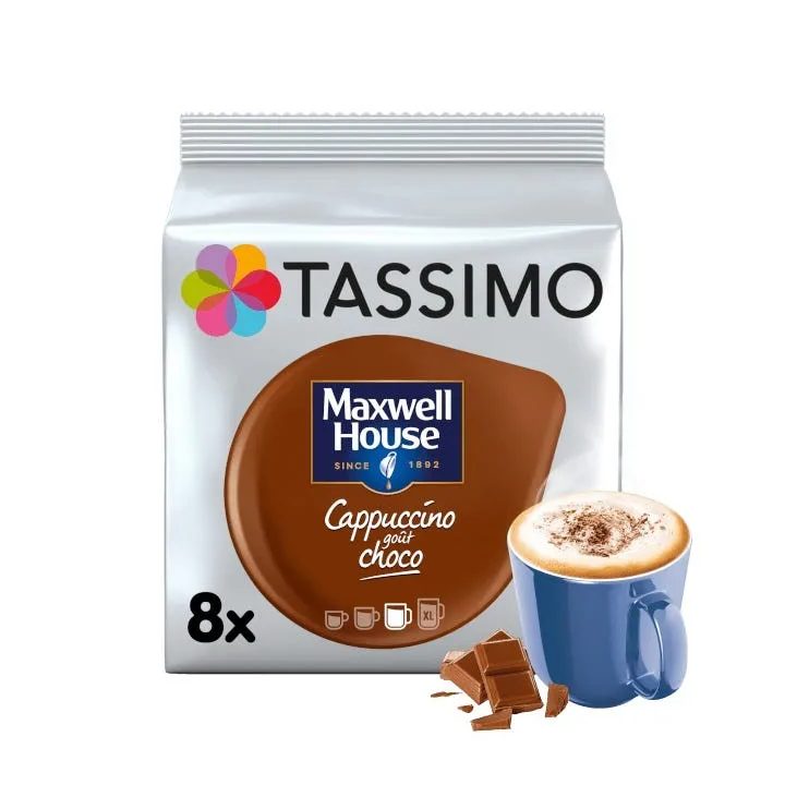 Maxwell House Cappuccino Choco 8 cápsulas Tassimo