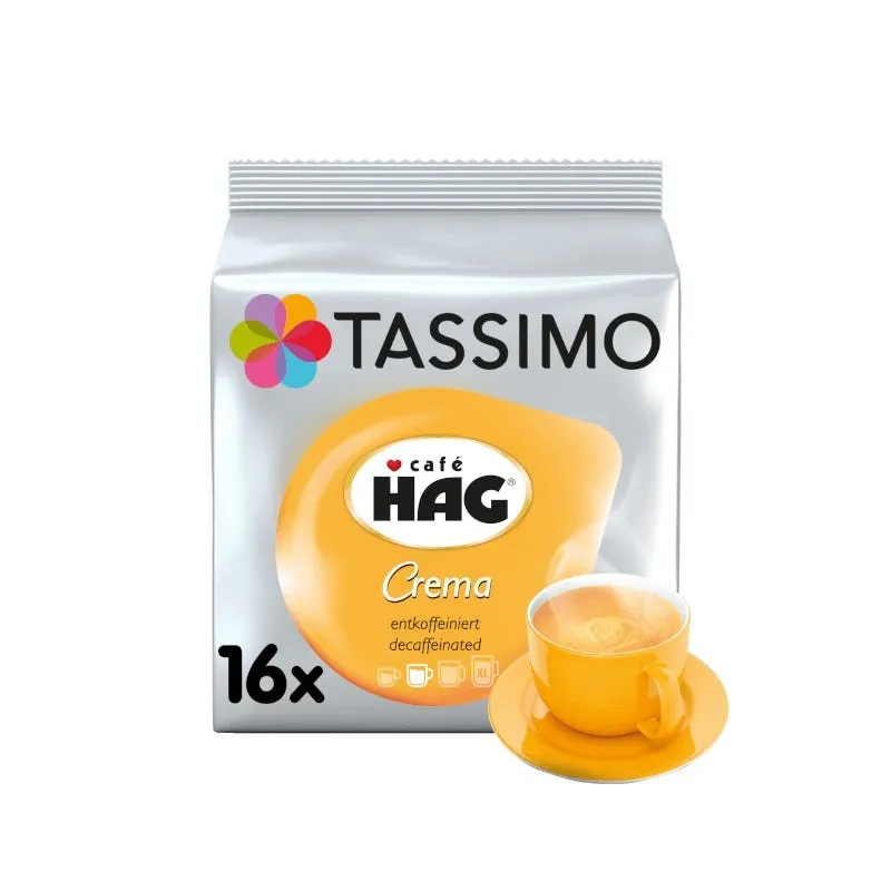 Tassimo Café Descaffeinato HAG Crema 16 cápsulas