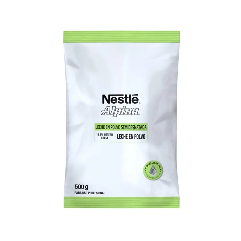 Semidesnatada Alpina  500 gr de leche en polvo Nestlé