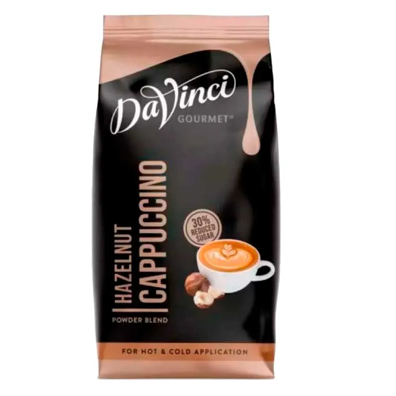 Davinci Cappuccino Avellana 1kg Soluble para el Vending