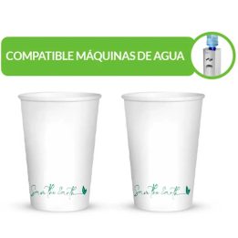 Vasos de carton 7.5 oz 220 Ml bolsa 50 unidades especial fuente Agua