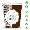 Vasos de carton 8 oz  240 Ml bolsa de 50 unidades