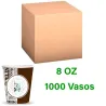 Vasos de carton 8 oz  240 Ml caja 1000 unidades