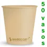 Vasos de Bamboo  para Café  4 onzas 110ml 50 unidades