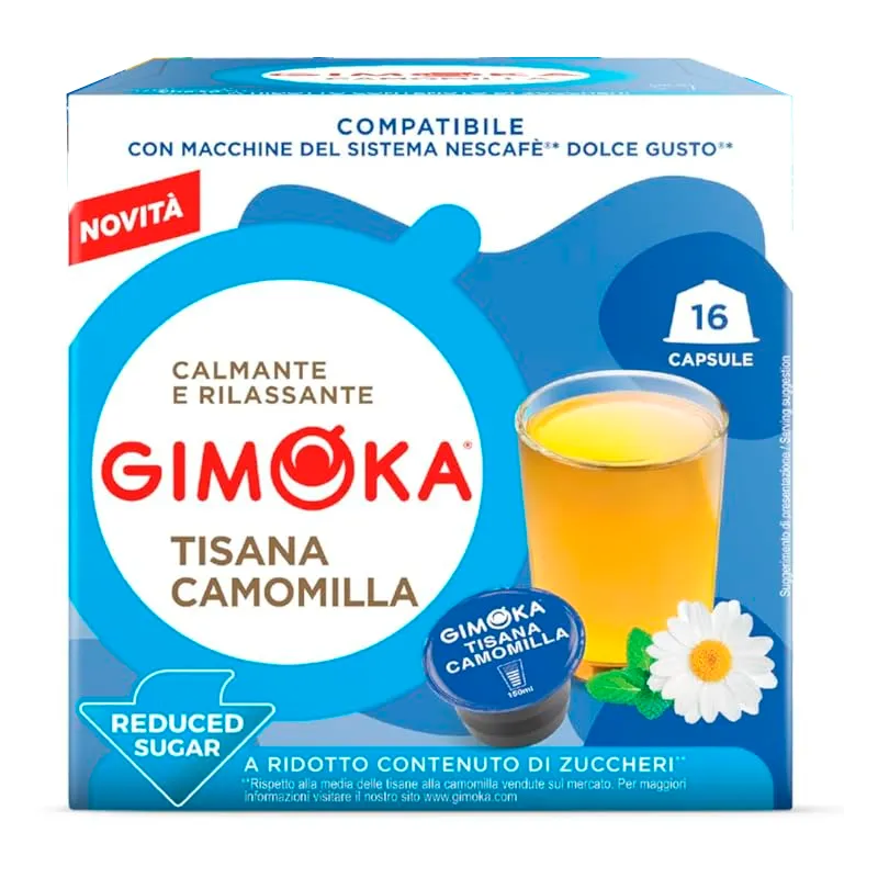 Manzanilla  16 Cápsulas Gimoka compatibles con Dolce Gusto