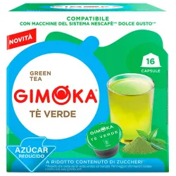 Té Verde 16 Cápsulas Gimoka compatibles con Dolce Gusto