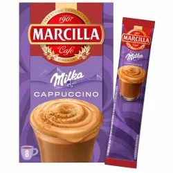 Cappuccino Instantáneo Milka - Marcilla 8 servicios