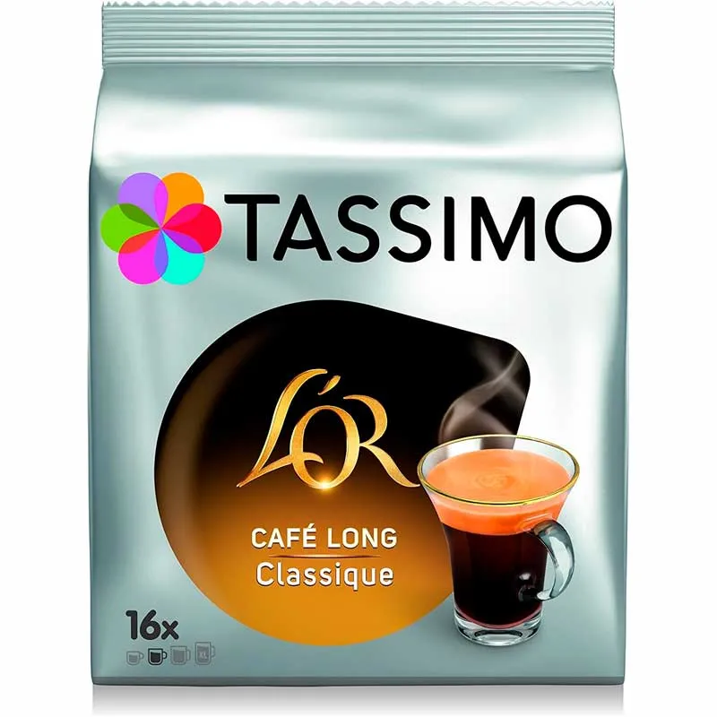 Tassimo Café Long Classicque   16 Tazas para tomar largo