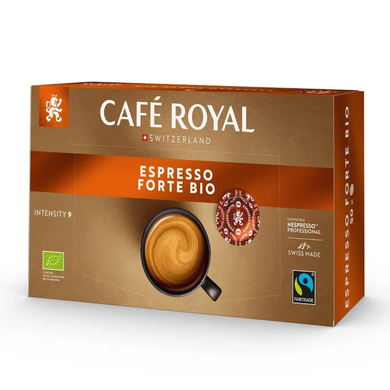 Espresso Forte Bio Café Royal para NESPRESSO PRO 50 cápsulas