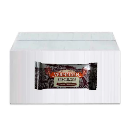 Vermeiren Speculoos Con virutas de chocolate 300 Galletas de 5 gr. para acompañar al café
