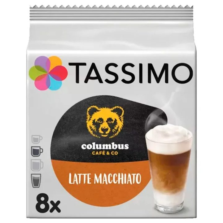 Tassimo Columbus Latte Macchiato  8 Servicios
