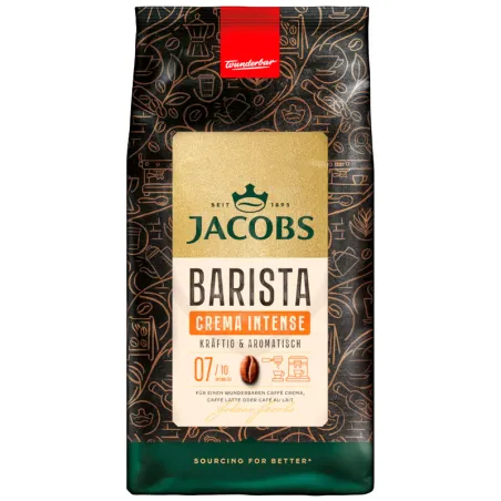 Barista crema Intense  Jacobs en Grano 1kg   intensidad 7 sobre 10