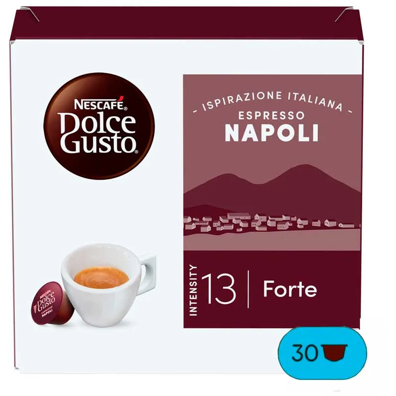 Napoli Magnum 30 cápsulas Dolce Gusto el verdarero cafe napolitano