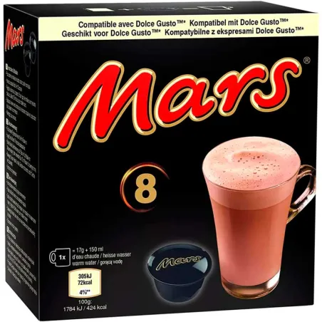 Mars Chocolate 8 cápsulas compatibles con Dolce Gusto 120 gr