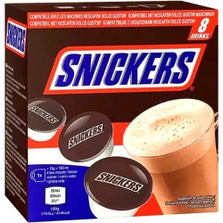 Snickers Chocolate 8 cápsulas compatibles con Dolce Gusto 120 gr