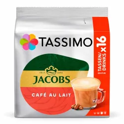 Cafe au Lait Tassimo Jacobs 16  cápsulas