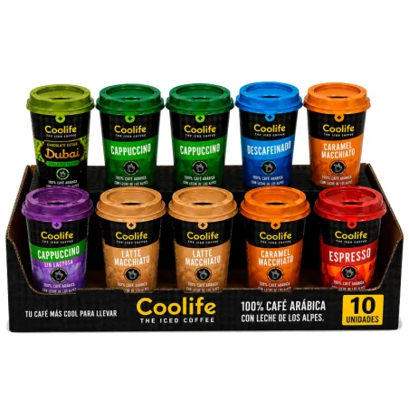10 Cappuccino Varios Sabores  Coolife 230 ml RTD